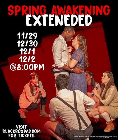 Black Box Studios Extends Run of &#34;Spring Awakening&#34; Until December 2nd