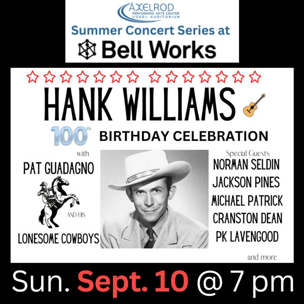 Pat Guadagno and his Lonesome Cowboys to Celebrate the 100th Birthday of Hank Williams Sr.