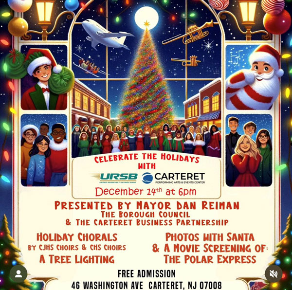 Celebrate the Holidays with URSB Carteret Performing Arts & Events Center