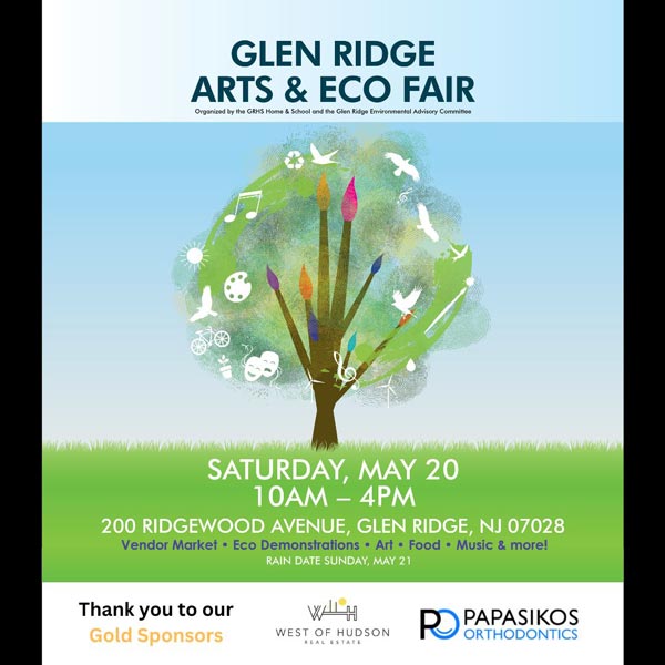 Annual Glen Ridge Arts & Eco Fair to Take Place on May 20th