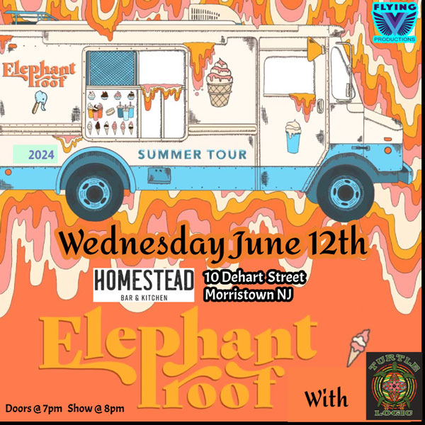Flying V Productions presents ElephantProof with Turtle Logic at The Homestead Bar & Kitchen